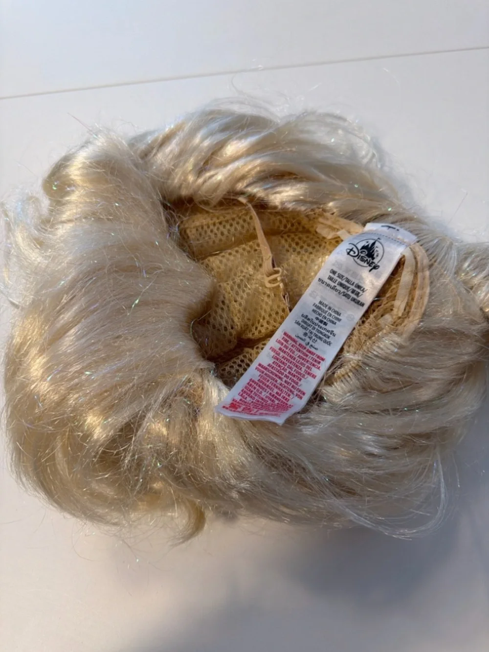 Disney Elsa - Frozen Blonde Wig with Silver Snowflake Decorations - Picture 5 of 5